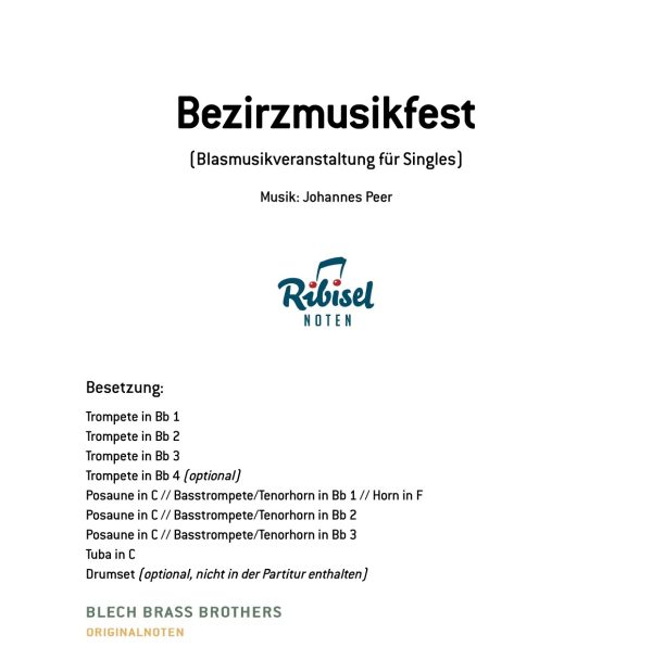 Bezirzmusikfest (Originalnoten)