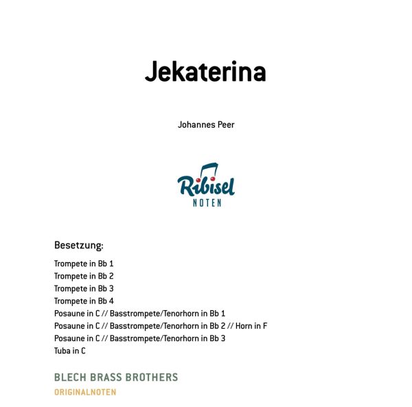 Jekaterina (Originalnoten)