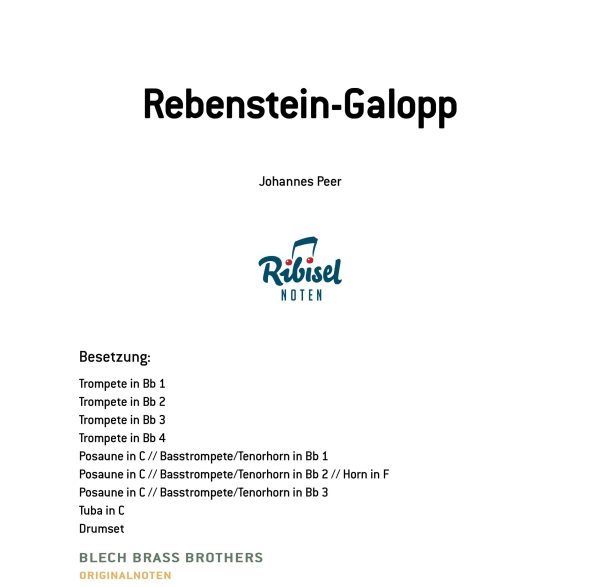 Rebenstein-Galopp (Originalnoten)